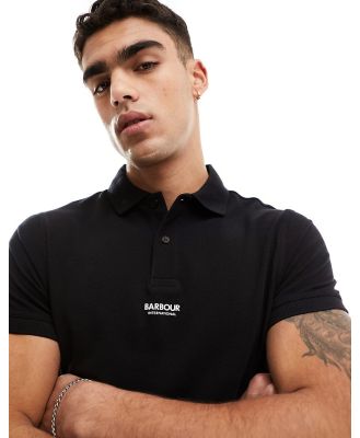 Barbour International Formula polo in black exclusive to ASOS