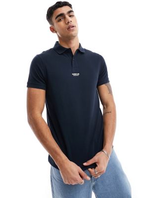 Barbour International Formula polo in navy exclusive to ASOS