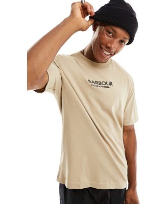 Barbour International Formula t-shirt in beige-Neutral