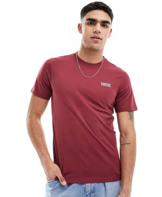 Barbour International small logo t-shirt in deep red