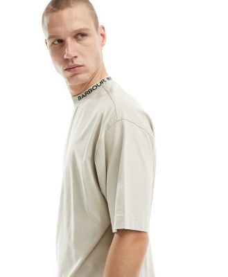 Barbour International Smith oversized t-shirt in off white-Neutral