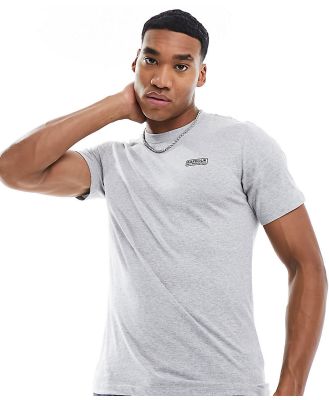 Barbour International Throttle slim fit logo t-shirt in grey exclusive to ASOS