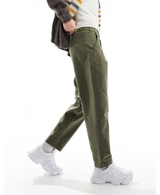 Barbour straight leg pants in green-Navy