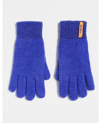 Barbour x ASOS exclusive unisex knitted gloves in blue