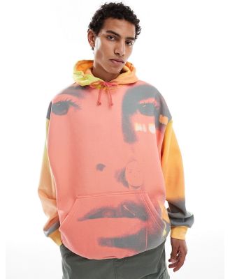 Basic Pleasure Mode Akira all over graphic oversized hoodie in multi