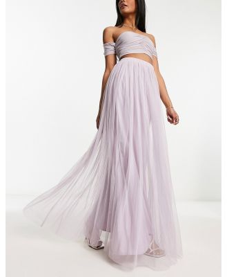 Beauut tulle maxi skirt in lilac-Purple