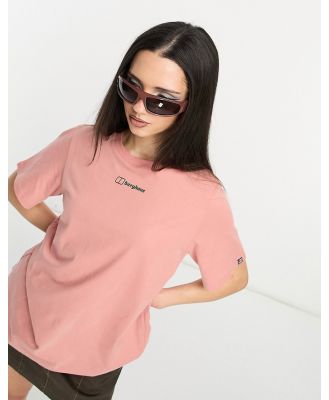 Berghaus Buttermere boyfriend fit t-shirt in pink