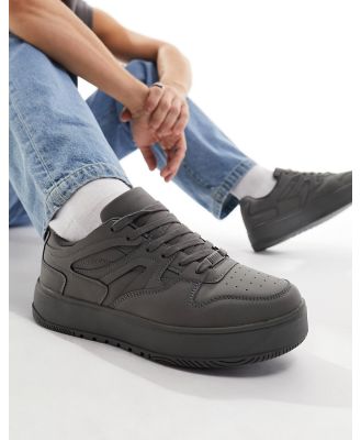 Bershka chunky sneakers in grey