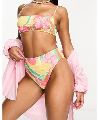 Billabong Chasin Sunbeams high rise bikini bottoms in multi print
