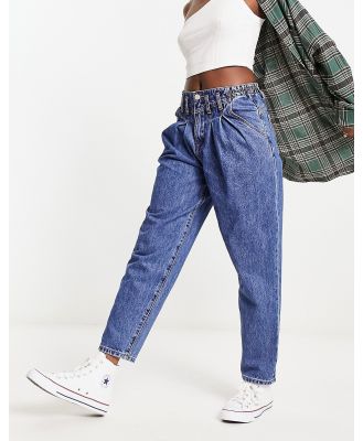 Blank NYC mom jeans in midwash blue