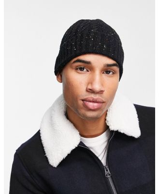 Boardmans cable knit beanie in black