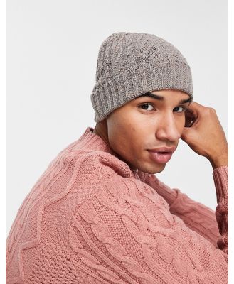 Boardmans cable knit beanie in grey
