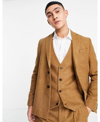 Bolongaro Trevor loose fit wool blend waistcoat-Brown