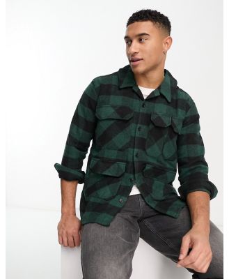 Bolongaro Trevor pocket shirt in green check