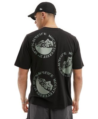 Bolongaro Trevor short sleeve t-shirt in black with embroidered green print