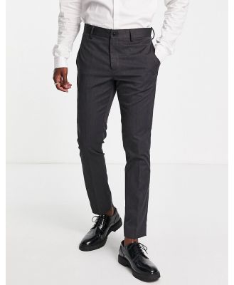 Bolongaro Trevor wedding plain skinny suit pants in grey