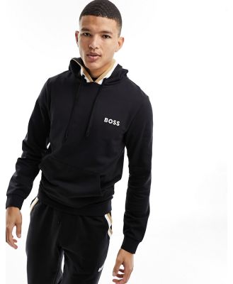 BOSS Bodywear Iconic hoodie in black