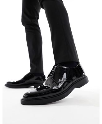 BOSS Larry lace up derby shoes in black patent