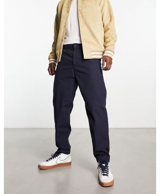 BOSS Orange Statum relaxed fit pants in navy