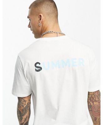 BOSS Orange TeeVibes relaxed fit t-shirt in white with back print