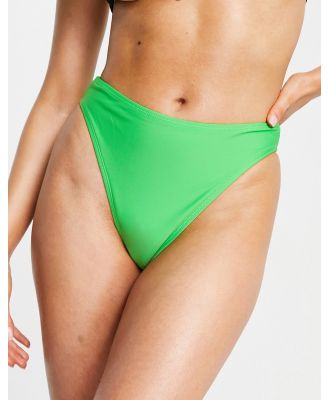 Brave Soul high waisted bikini bottoms in green