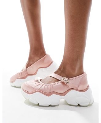 Buffalo Binary ballet flat sandals in pink