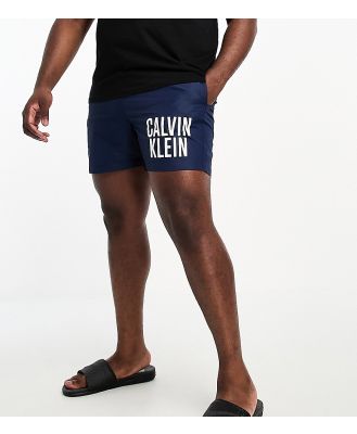 Calvin Klein Big & Tall Intense Power swim shorts in navy-Blue
