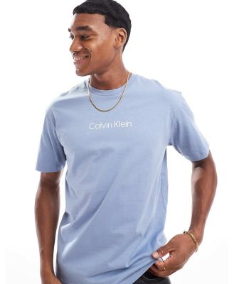 Calvin Klein Hero logo comfort t-shirt in light blue