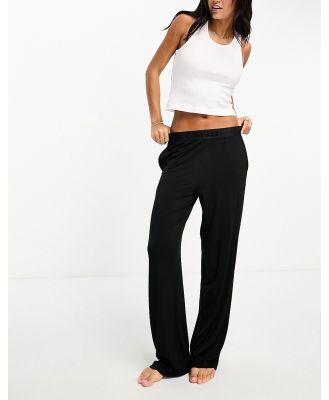 Calvin Klein Intrinsic sleep pants with logo waistband in black