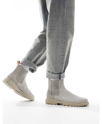 Calvin Klein Jeans Eva suede chelsea boots in grey-Neutral