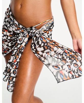 Candypants beach sarong in butterfly print-Multi