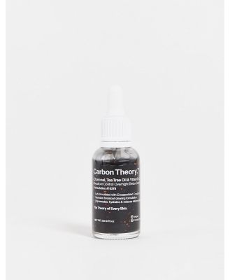 Carbon Theory Charcoal, Tea Tree Oil & Vitamin E Overnight Detox Serum 30ml-No colour