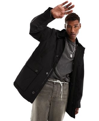 Carhartt WIP Bryce mac coat in black