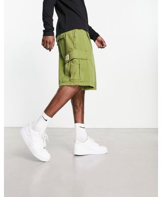 Carhartt WIP Cole relaxed garment dyed cargo shorts in green