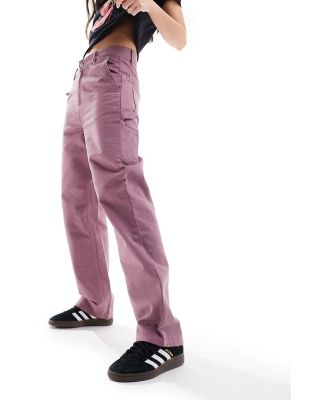 Carhartt WIP Pierce straight carpenter pants in pink