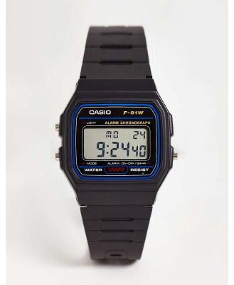 Casio F-91W-1XY classic digital watch in black