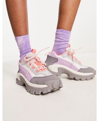 CAT Intruder chunky sneakers in grey and pink