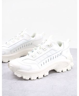 CAT Intruder sneakers in triple white leather