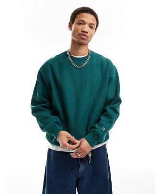 Champion crew neck sweat in teal-Green