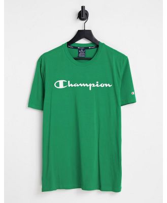 Champion large logo T-shirt in green
