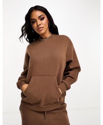 Chelsea Peers Mix & Match oversized sweatshirt in brown