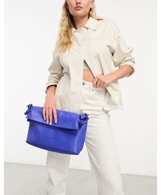 Claudia Canova slouchy clutch bag in blue