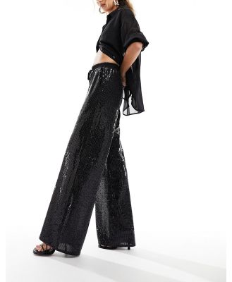 Closet London embellished tailored pants in black