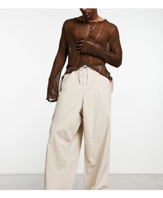 COLLUSION parachute pants in stone-Neutral