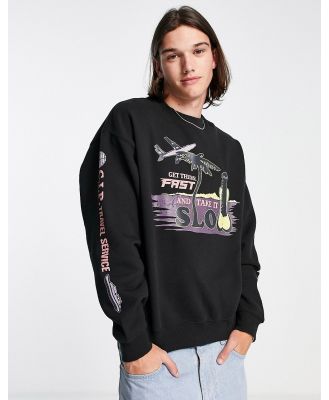 Coney Island Picnic take it slow sweatshirt in black