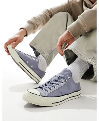 Converse Chuck 70 Ox suede and canvas sneakers in dark blue