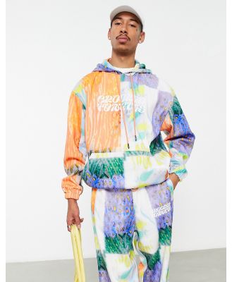 Crooked Tongues oversized hoodie with all over print in multi (part of a set)