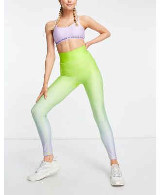 Daisy Street Active ruched leggings in ombre print-Multi