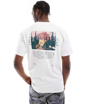 Denim Project camper t-shirt in white with back print