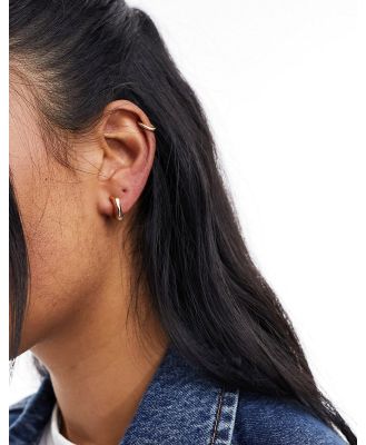 DesignB London angular earrings in gold